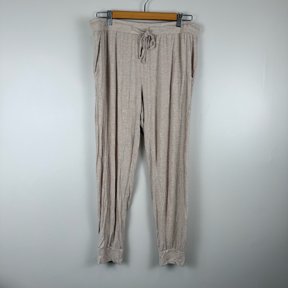 Kindred Bravely-large- Cream Beige High Waist Everyday Lounge Joggers-maternity - Picture 2 of 7